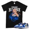 TeeVivo T-Shirt Match Air Jordan 1 Retro Low OG Game Royal Trust no one – Air Jordan 1 Shirt, AJ1 Shirt