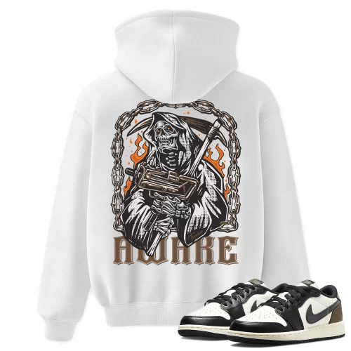 TeeVivo Hoodie Match Air Jordan 1 Retro Low OG Mocha Awake – Air Jordan 1 Hoodie, AJ1 Hoodie