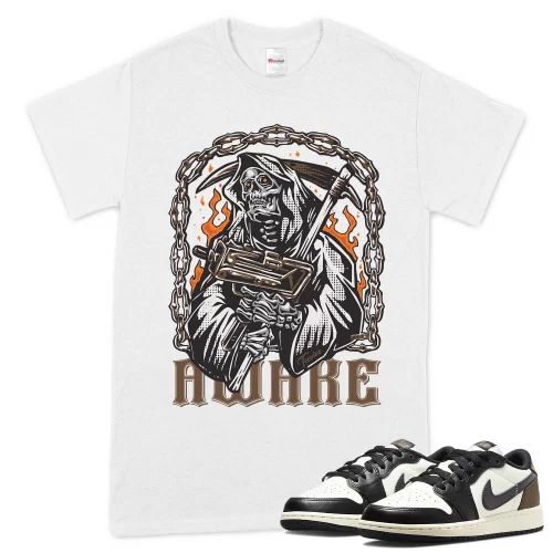 TeeVivo T-Shirt Match Air Jordan 1 Retro Low OG Mocha Awake – Air Jordan 1 Shirt, AJ1 Shirt