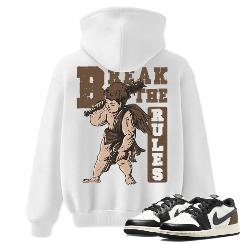 TeeVivo Hoodie Match Air Jordan 1 Retro Low OG Mocha Break the rules – Air Jordan 1 Hoodie, AJ1 Hoodie