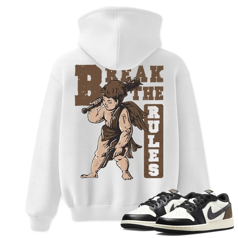 TeeVivo Hoodie Match Air Jordan 1 Retro Low OG Mocha Break the rules – Air Jordan 1 Hoodie, AJ1 Hoodie