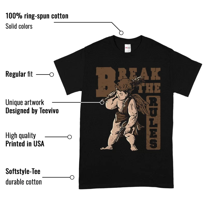 TeeVivo T-Shirt Match Air Jordan 1 Retro Low OG Mocha Break the rules – Air Jordan 1 Shirt, AJ1 Shirt