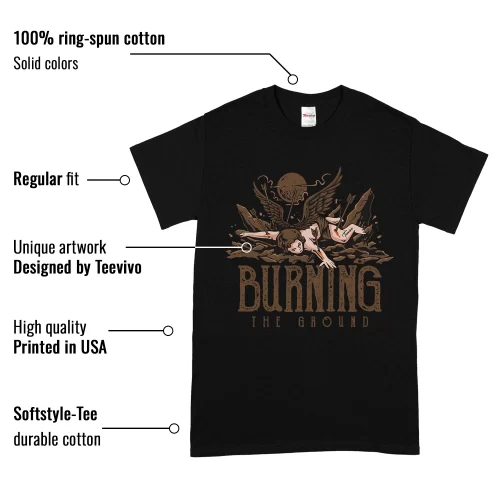TeeVivo T-Shirt Match Air Jordan 1 Retro Low OG Mocha Burning the ground – Air Jordan 1 Shirt, AJ1 Shirt