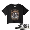 TeeVivo Crop Top Match Air Jordan 1 Retro Low OG Mocha Crime – Air Jordan 1 Crop Top, AJ1 Crop Top