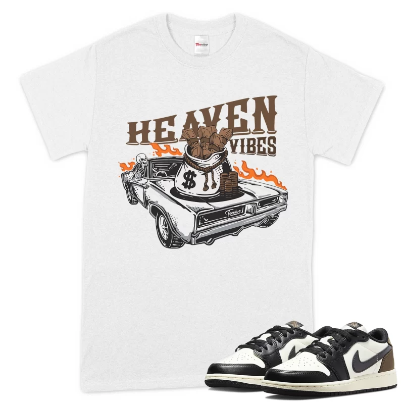 TeeVivo T-Shirt Match Air Jordan 1 Retro Low OG Mocha Heaven vibes – Air Jordan 1 Shirt, AJ1 Shirt