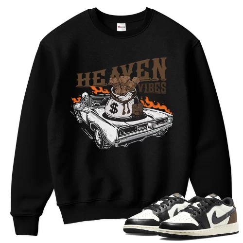 TeeVivo Sweatshirt Match Air Jordan 1 Retro Low OG Mocha Heaven vibes – Air Jordan 1 Sweatshirt, AJ1 Sweatshirt