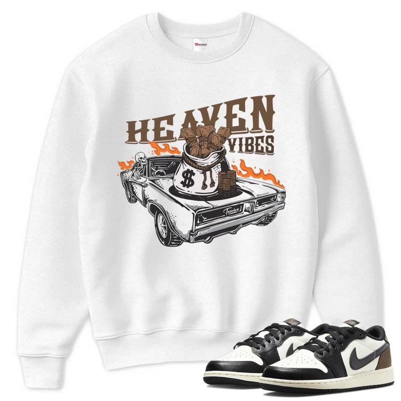 TeeVivo Sweatshirt Match Air Jordan 1 Retro Low OG Mocha Heaven vibes – Air Jordan 1 Sweatshirt, AJ1 Sweatshirt