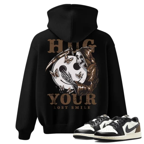TeeVivo Hoodie Match Air Jordan 1 Retro Low OG Mocha Hug your lost smile – Air Jordan 1 Hoodie, AJ1 Hoodie