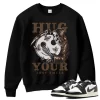 TeeVivo Sweatshirt Match Air Jordan 1 Retro Low OG Mocha Hug your lost smile – Air Jordan 1 Sweatshirt, AJ1 Sweatshirt