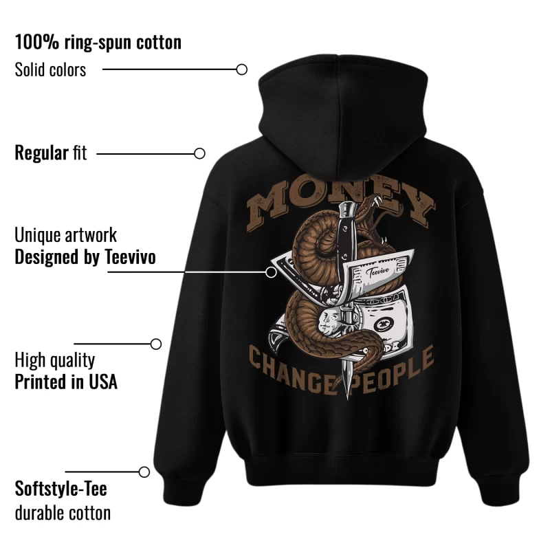 TeeVivo Hoodie Match Air Jordan 1 Retro Low OG Mocha Money change people – Air Jordan 1 Hoodie, AJ1 Hoodie