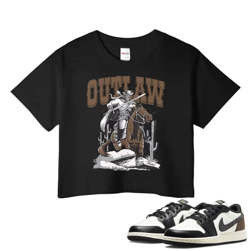 TeeVivo Crop Top Match Air Jordan 1 Retro Low OG Mocha Outlaw – Air Jordan 1 Crop Top, AJ1 Crop Top