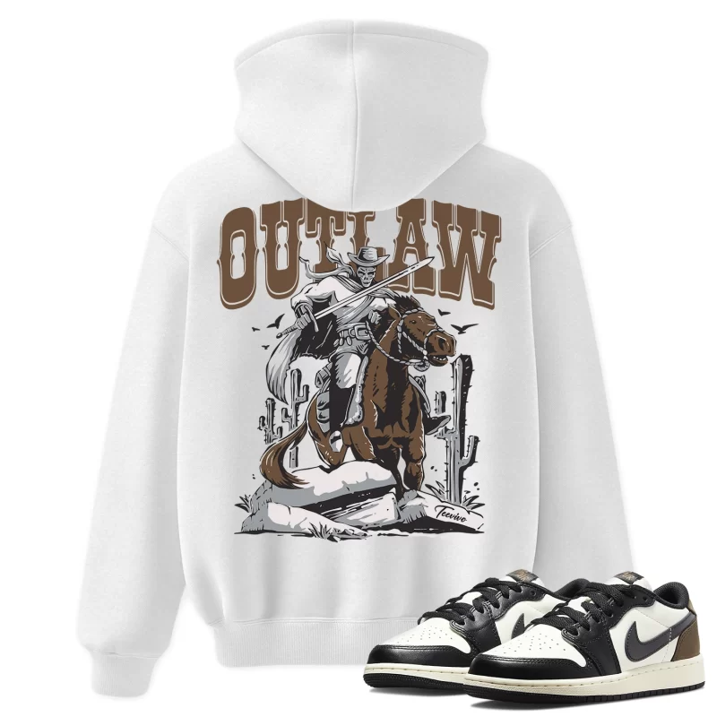 TeeVivo Hoodie Match Air Jordan 1 Retro Low OG Mocha Outlaw – Air Jordan 1 Hoodie, AJ1 Hoodie