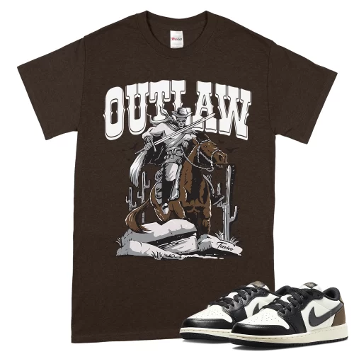 TeeVivo T-Shirt Match Air Jordan 1 Retro Low OG Mocha Outlaw – Air Jordan 1 Shirt, AJ1 Shirt