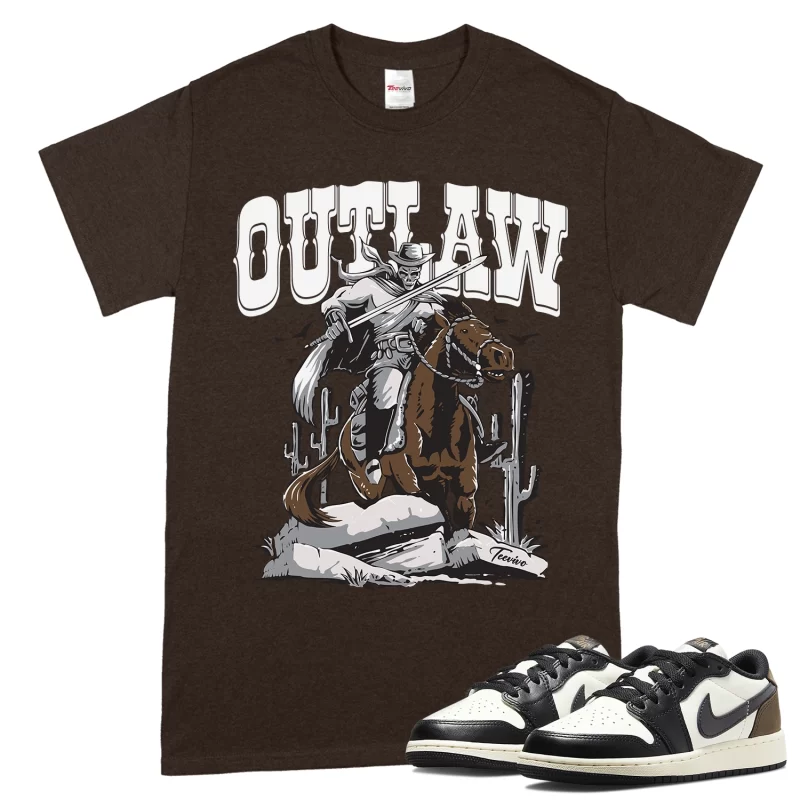 TeeVivo T-Shirt Match Air Jordan 1 Retro Low OG Mocha Outlaw – Air Jordan 1 Shirt, AJ1 Shirt