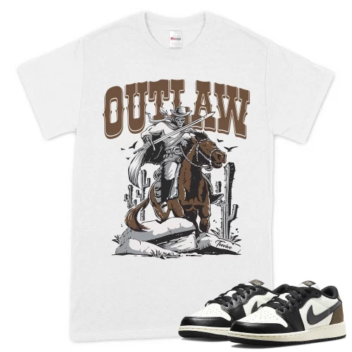 TeeVivo T-Shirt Match Air Jordan 1 Retro Low OG Mocha Outlaw – Air Jordan 1 Shirt, AJ1 Shirt