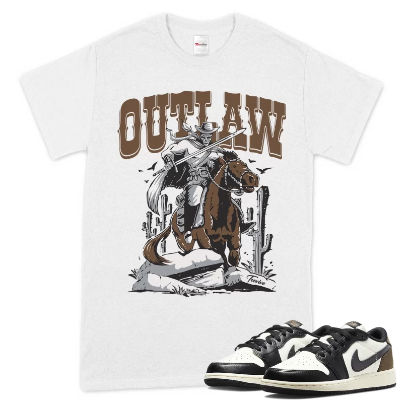 TeeVivo T-Shirt Match Air Jordan 1 Retro Low OG Mocha Outlaw – Air Jordan 1 Shirt, AJ1 Shirt