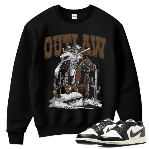TeeVivo Sweatshirt Match Air Jordan 1 Retro Low OG Mocha Outlaw – Air Jordan 1 Sweatshirt, AJ1 Sweatshirt