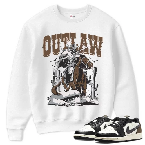 TeeVivo Sweatshirt Match Air Jordan 1 Retro Low OG Mocha Outlaw – Air Jordan 1 Sweatshirt, AJ1 Sweatshirt
