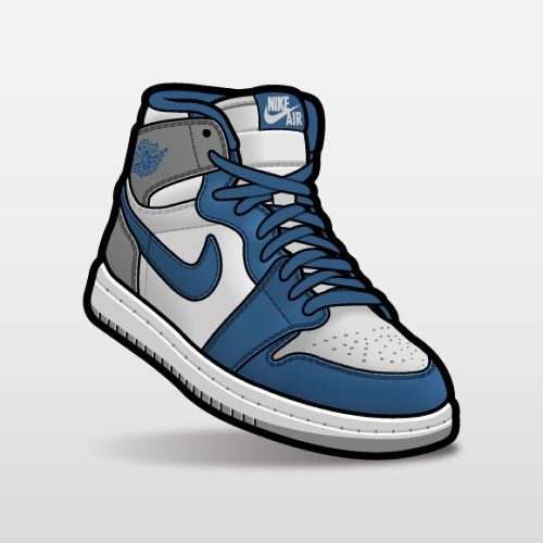 Match Air Jordan 1 High OG True Blue