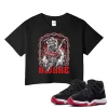 TeeVivo Crop Top Match Air Jordan 11 Retro Bred Velvet Awake – Air Jordan 11 Crop Top, AJ11 Crop Top