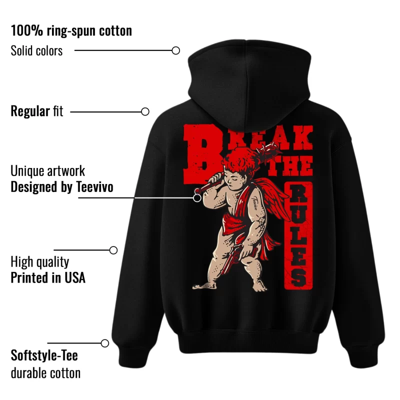 TeeVivo Hoodie Match Air Jordan 11 Retro Bred Velvet Break the rules – Air Jordan 11 Hoodie, AJ11 Hoodie