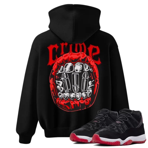 TeeVivo Hoodie Match Air Jordan 11 Retro Bred Velvet Crime – Air Jordan 11 Hoodie, AJ11 Hoodie