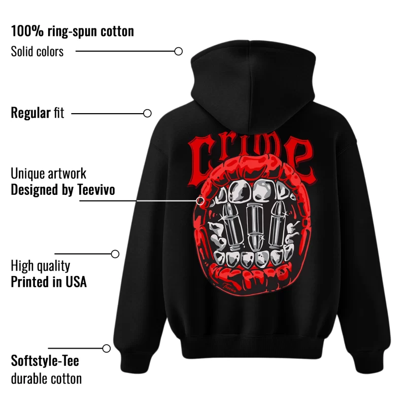 TeeVivo Hoodie Match Air Jordan 11 Retro Bred Velvet Crime – Air Jordan 11 Hoodie, AJ11 Hoodie