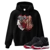 TeeVivo Hoodie Match Air Jordan 11 Retro Bred Velvet Gambling – Air Jordan 11 Hoodie, AJ11 Hoodie