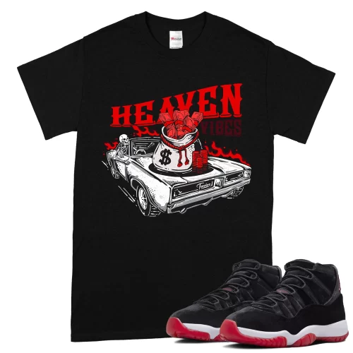 TeeVivo T-Shirt Match Air Jordan 11 Retro Bred Velvet Heaven vibes – Air Jordan 11 Shirt, AJ11 Shirt