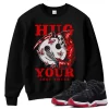 TeeVivo Sweatshirt Match Air Jordan 11 Retro Bred Velvet Hug your lost smile – Air Jordan 11 Sweatshirt, AJ11 Sweatshirt
