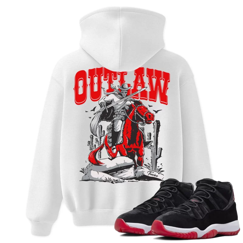 TeeVivo Hoodie Match Air Jordan 11 Retro Bred Velvet Outlaw – Air Jordan 11 Hoodie, AJ11 Hoodie