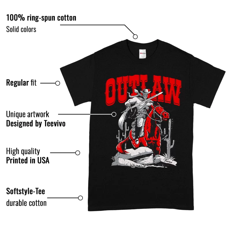 TeeVivo T-Shirt Match Air Jordan 11 Retro Bred Velvet Outlaw – Air Jordan 11 Shirt, AJ11 Shirt