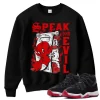 TeeVivo Sweatshirt Match Air Jordan 11 Retro Bred Velvet Speak no evil – Air Jordan 11 Sweatshirt, AJ11 Sweatshirt