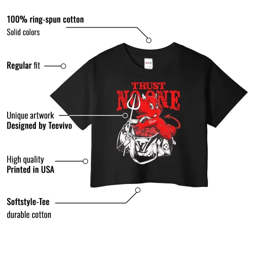 TeeVivo Crop Top Match Air Jordan 11 Retro Bred Velvet Trust no one – Air Jordan 11 Crop Top, AJ11 Crop Top