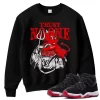 TeeVivo Sweatshirt Match Air Jordan 11 Retro Bred Velvet Trust no one – Air Jordan 11 Sweatshirt, AJ11 Sweatshirt