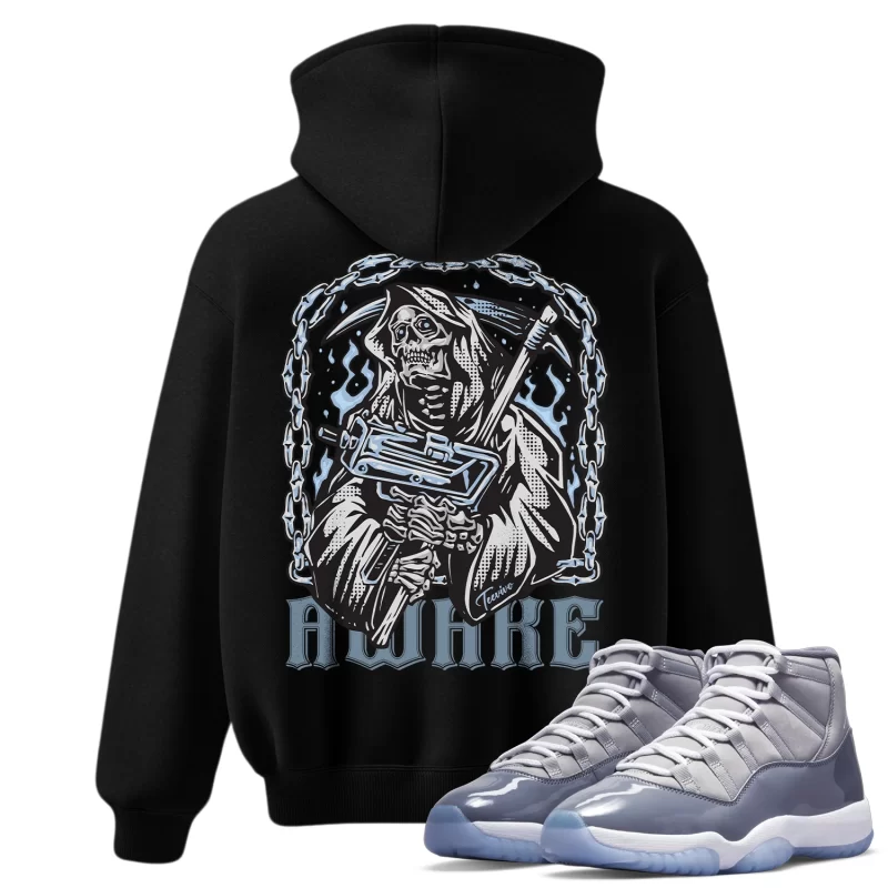 TeeVivo Hoodie Match Air Jordan 11 Retro Cool Grey Awake – Air Jordan 11 Hoodie, AJ11 Hoodie