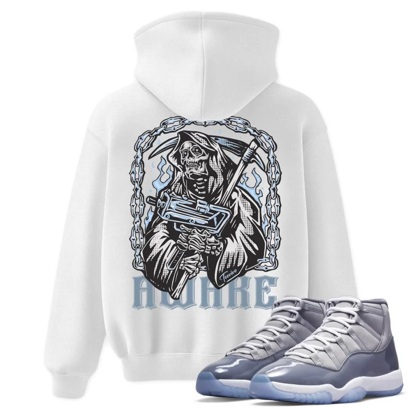TeeVivo Hoodie Match Air Jordan 11 Retro Cool Grey Awake – Air Jordan 11 Hoodie, AJ11 Hoodie