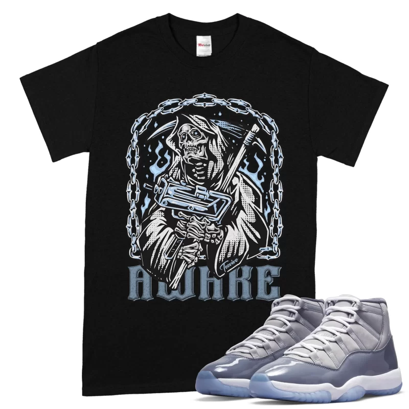 TeeVivo T-Shirt Match Air Jordan 11 Retro Cool Grey Awake – Air Jordan 11 Shirt, AJ11 Shirt