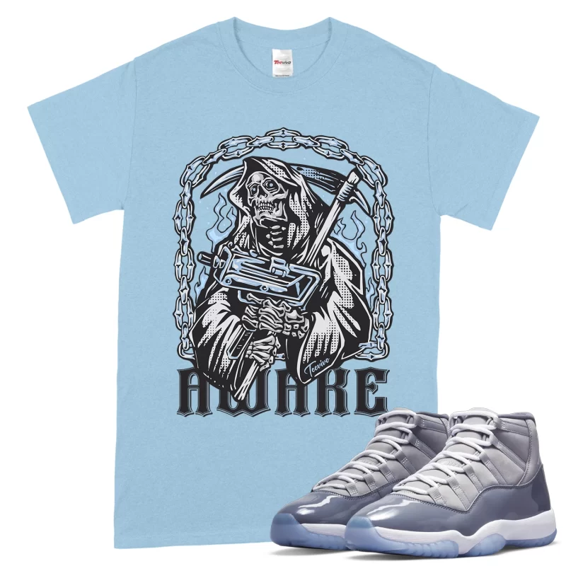 TeeVivo T-Shirt Match Air Jordan 11 Retro Cool Grey Awake – Air Jordan 11 Shirt, AJ11 Shirt