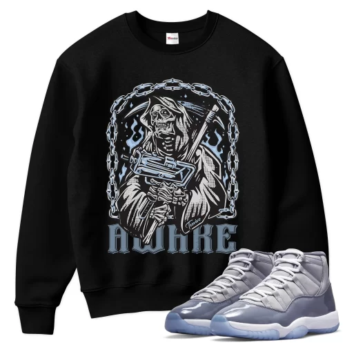 TeeVivo Sweatshirt Match Air Jordan 11 Retro Cool Grey Awake – Air Jordan 11 Sweatshirt, AJ11 Sweatshirt