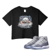 TeeVivo Crop Top Match Air Jordan 11 Retro Cool Grey Blessed – Air Jordan 11 Crop Top, AJ11 Crop Top