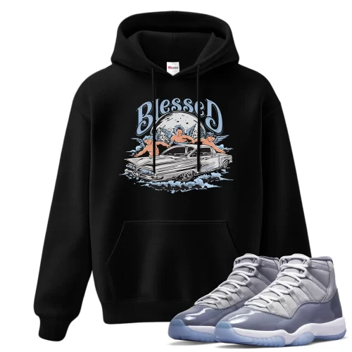 TeeVivo Hoodie Match Air Jordan 11 Retro Cool Grey Blessed – Air Jordan 11 Hoodie, AJ11 Hoodie