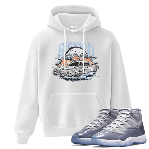 TeeVivo Hoodie Match Air Jordan 11 Retro Cool Grey Blessed – Air Jordan 11 Hoodie, AJ11 Hoodie