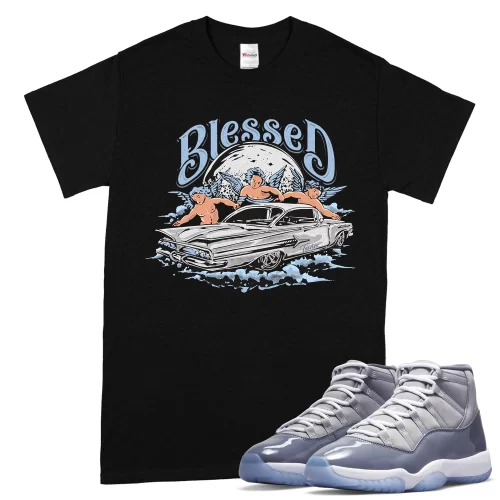 TeeVivo T-Shirt Match Air Jordan 11 Retro Cool Grey Blessed – Air Jordan 11 Shirt, AJ11 Shirt