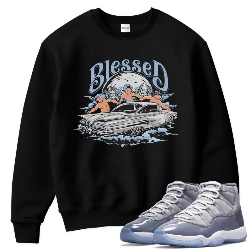 TeeVivo Sweatshirt Match Air Jordan 11 Retro Cool Grey Blessed – Air Jordan 11 Sweatshirt, AJ11 Sweatshirt