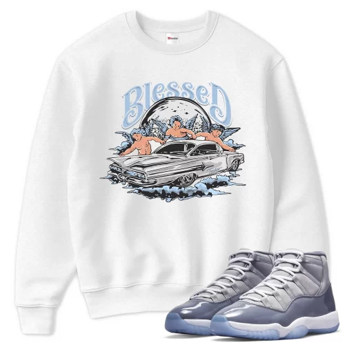 TeeVivo Sweatshirt Match Air Jordan 11 Retro Cool Grey Blessed – Air Jordan 11 Sweatshirt, AJ11 Sweatshirt
