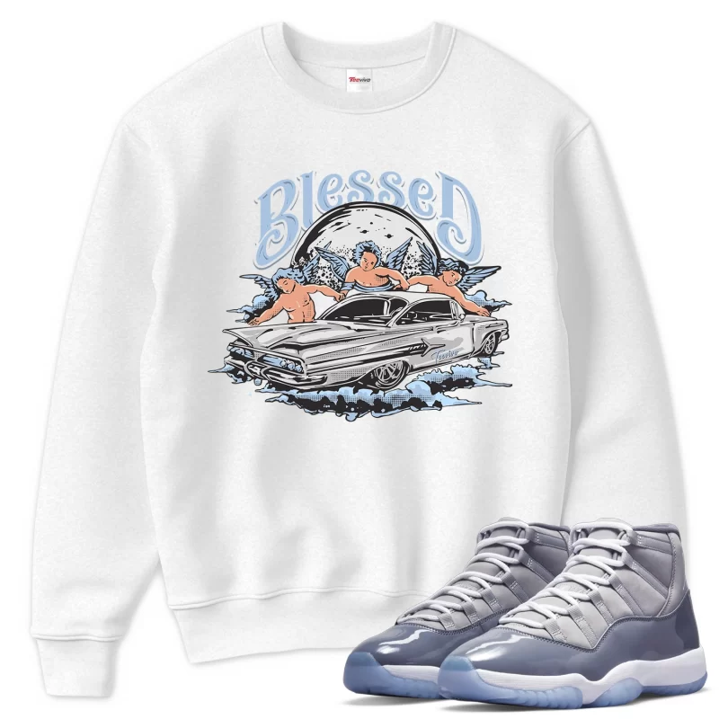 TeeVivo Sweatshirt Match Air Jordan 11 Retro Cool Grey Blessed – Air Jordan 11 Sweatshirt, AJ11 Sweatshirt