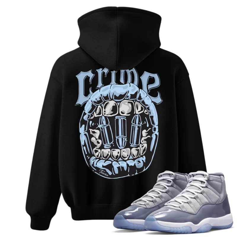 TeeVivo Hoodie Match Air Jordan 11 Retro Cool Grey Crime – Air Jordan 11 Hoodie, AJ11 Hoodie