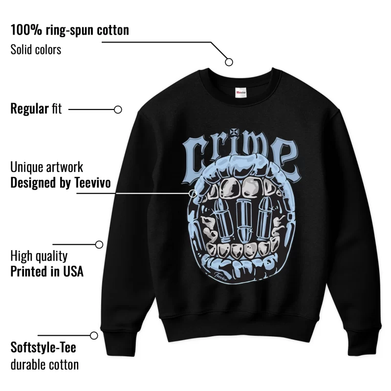 TeeVivo Sweatshirt Match Air Jordan 11 Retro Cool Grey Crime – Air Jordan 11 Sweatshirt, AJ11 Sweatshirt