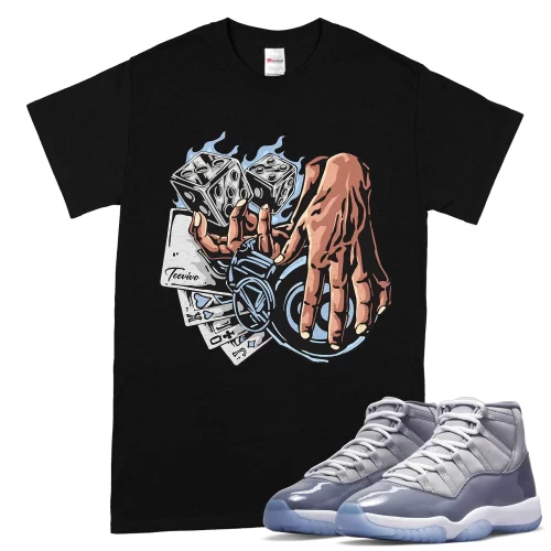 TeeVivo T-Shirt Match Air Jordan 11 Retro Cool Grey Gambling – Air Jordan 11 Shirt, AJ11 Shirt